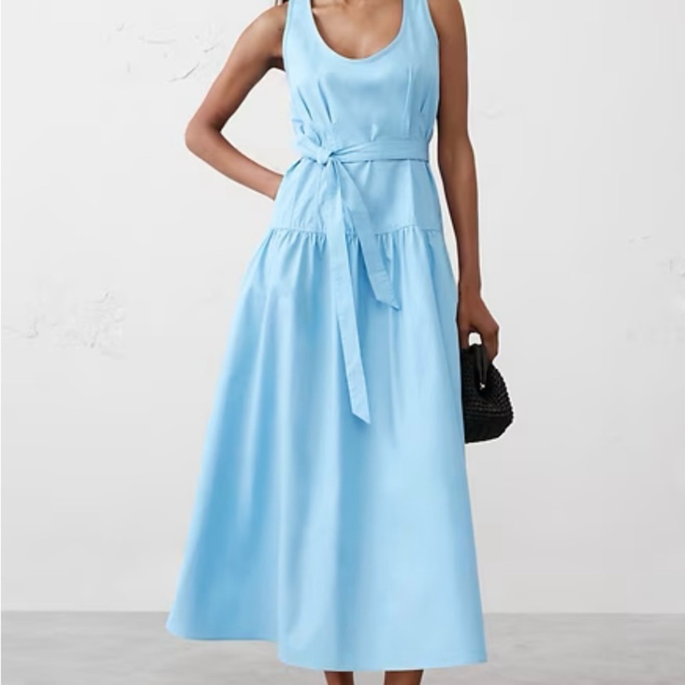 Banana Republic Blue Sleeveless Dress NWT